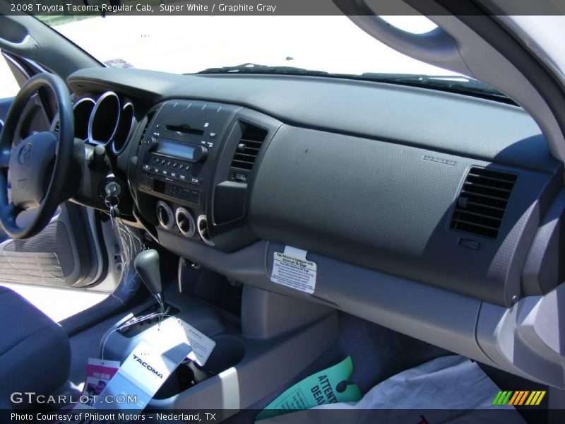 Super White / Graphite Gray 2008 Toyota Tacoma Regular Cab