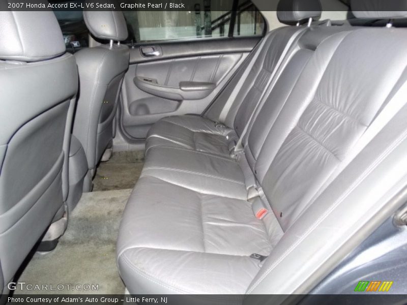 Graphite Pearl / Black 2007 Honda Accord EX-L V6 Sedan