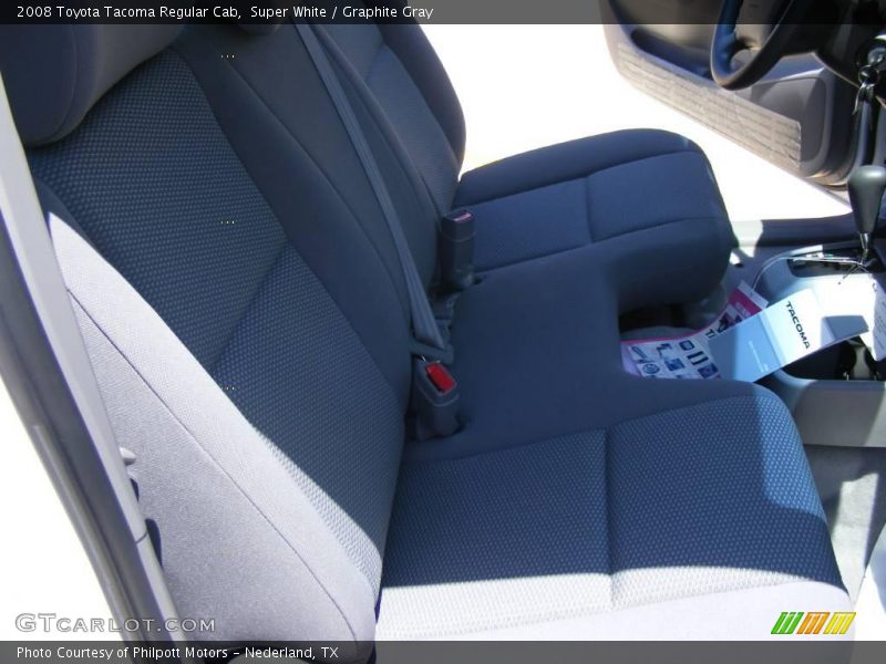 Super White / Graphite Gray 2008 Toyota Tacoma Regular Cab