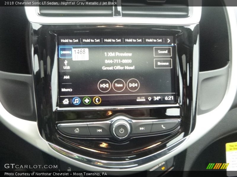 Nightfall Gray Metallic / Jet Black 2018 Chevrolet Sonic LT Sedan