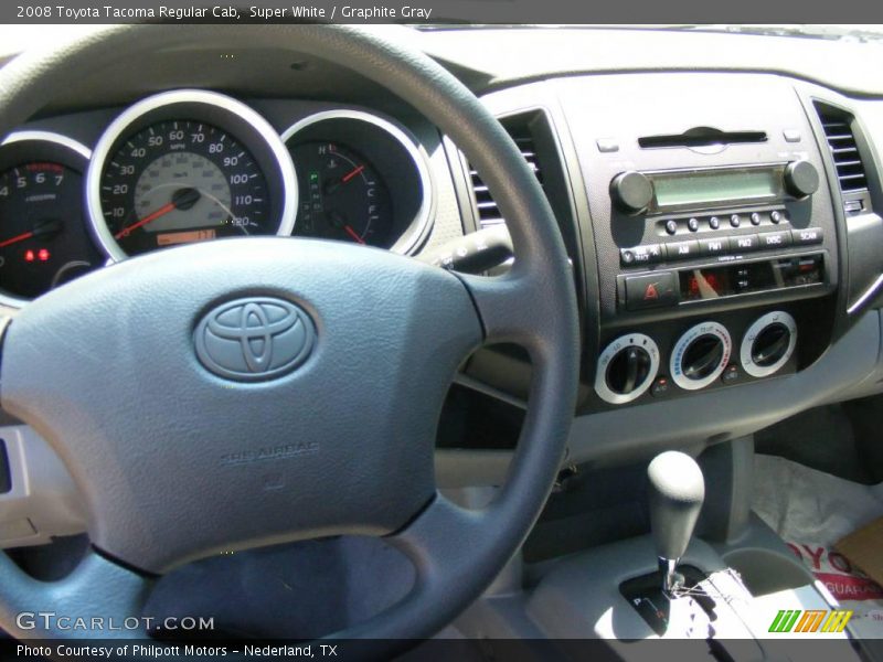 Super White / Graphite Gray 2008 Toyota Tacoma Regular Cab