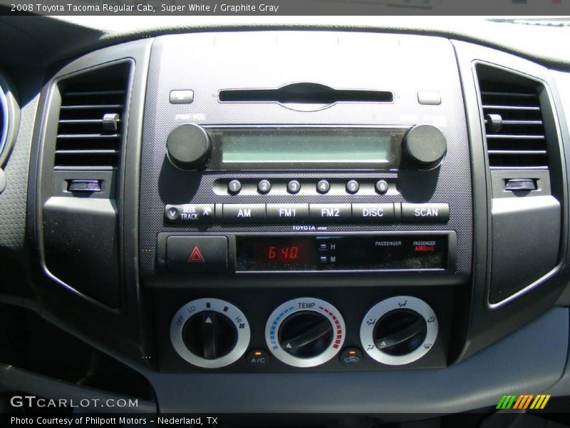 Super White / Graphite Gray 2008 Toyota Tacoma Regular Cab