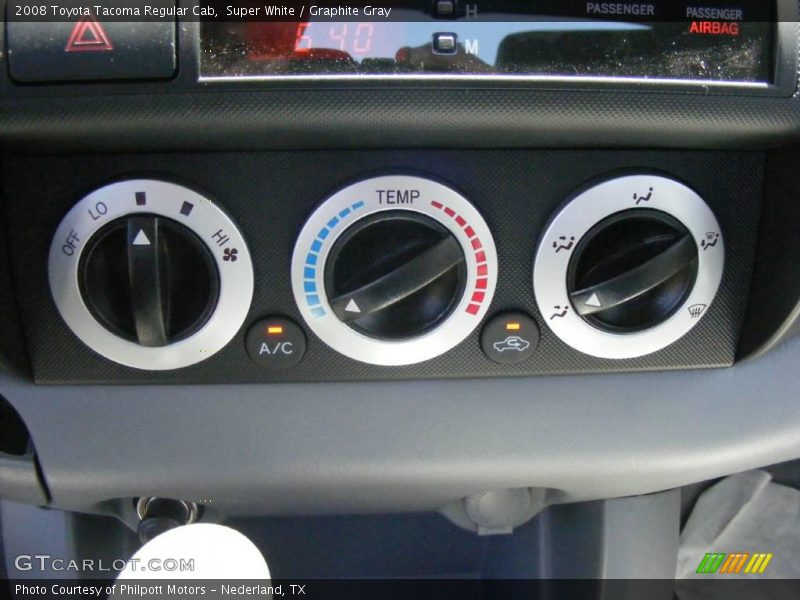 Super White / Graphite Gray 2008 Toyota Tacoma Regular Cab