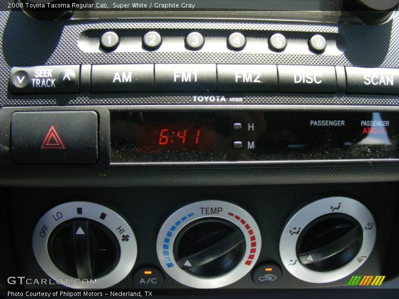 Super White / Graphite Gray 2008 Toyota Tacoma Regular Cab