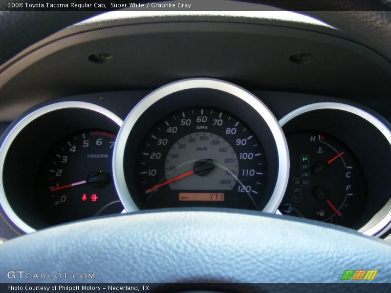 Super White / Graphite Gray 2008 Toyota Tacoma Regular Cab