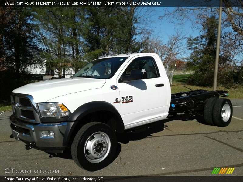 Bright White / Black/Diesel Gray 2018 Ram 4500 Tradesman Regular Cab 4x4 Chassis