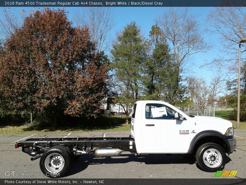 Bright White / Black/Diesel Gray 2018 Ram 4500 Tradesman Regular Cab 4x4 Chassis