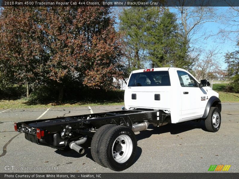 Bright White / Black/Diesel Gray 2018 Ram 4500 Tradesman Regular Cab 4x4 Chassis