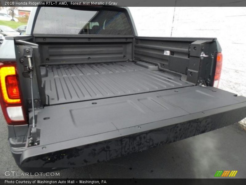Forest Mist Metallic / Gray 2018 Honda Ridgeline RTL-T AWD