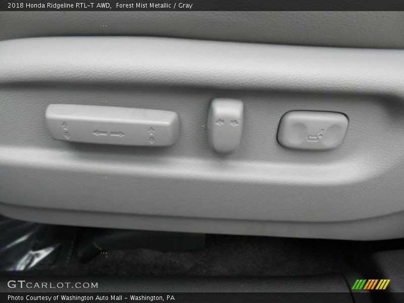 Forest Mist Metallic / Gray 2018 Honda Ridgeline RTL-T AWD
