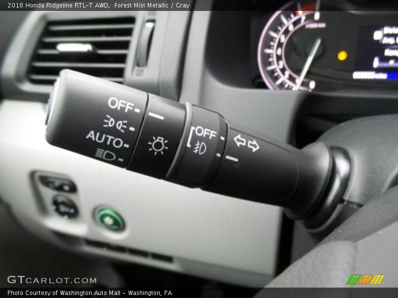 Forest Mist Metallic / Gray 2018 Honda Ridgeline RTL-T AWD
