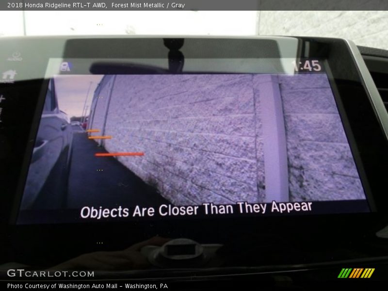 Forest Mist Metallic / Gray 2018 Honda Ridgeline RTL-T AWD