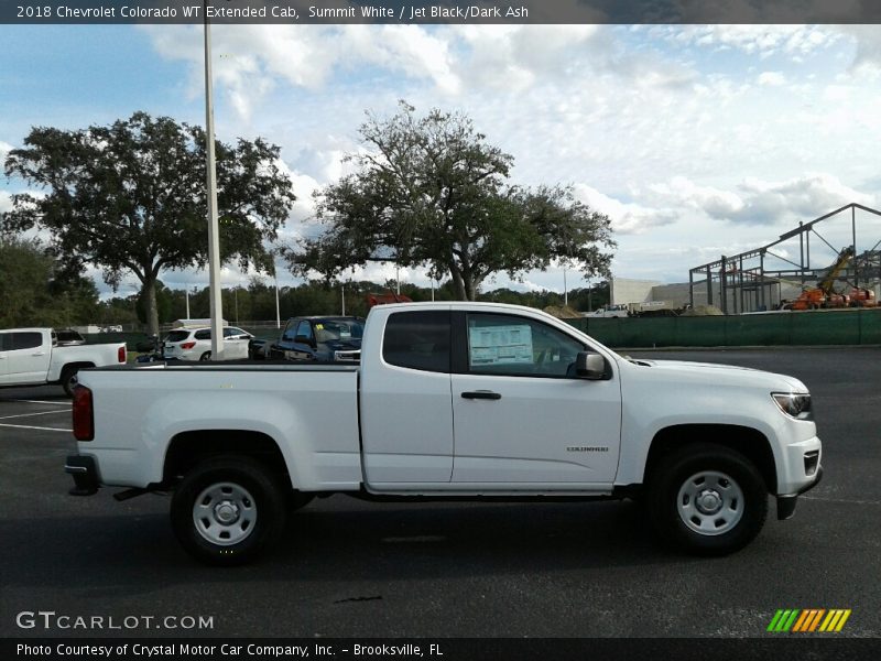 Summit White / Jet Black/Dark Ash 2018 Chevrolet Colorado WT Extended Cab