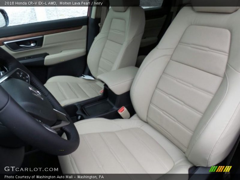 Molten Lava Pearl / Ivory 2018 Honda CR-V EX-L AWD