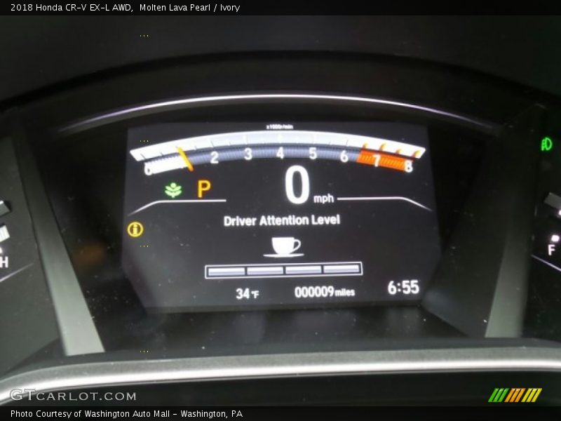 Molten Lava Pearl / Ivory 2018 Honda CR-V EX-L AWD