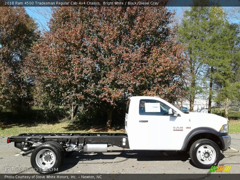 Bright White / Black/Diesel Gray 2018 Ram 4500 Tradesman Regular Cab 4x4 Chassis