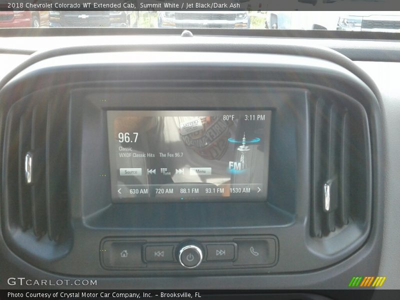 Summit White / Jet Black/Dark Ash 2018 Chevrolet Colorado WT Extended Cab