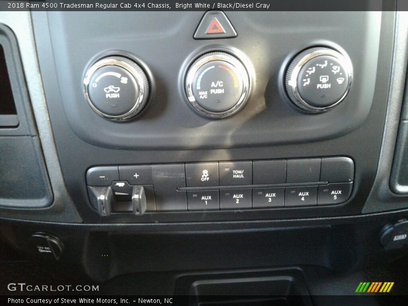 Bright White / Black/Diesel Gray 2018 Ram 4500 Tradesman Regular Cab 4x4 Chassis