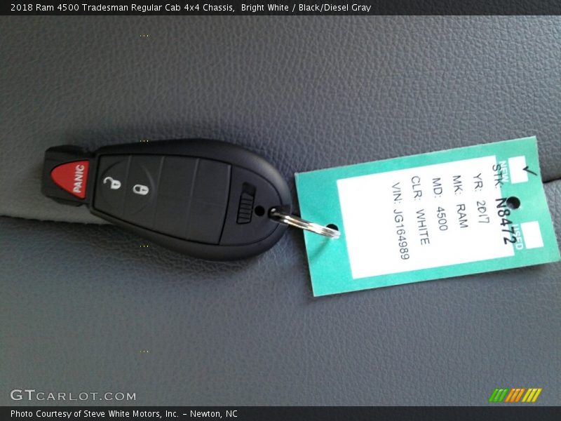 Bright White / Black/Diesel Gray 2018 Ram 4500 Tradesman Regular Cab 4x4 Chassis