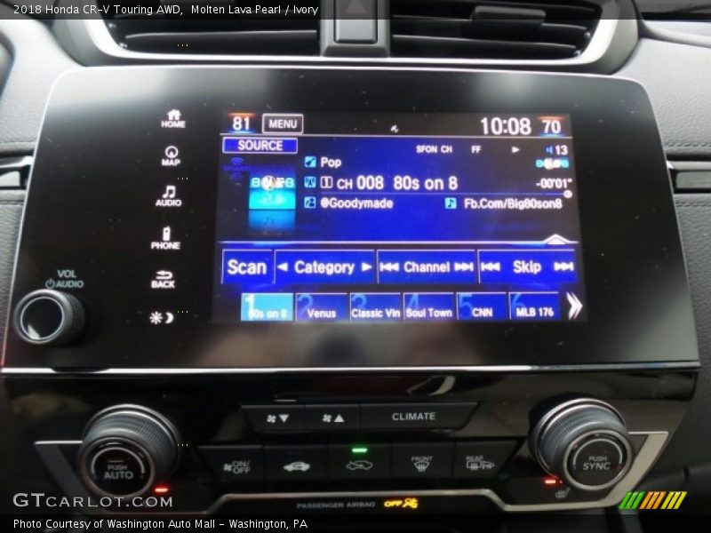Molten Lava Pearl / Ivory 2018 Honda CR-V Touring AWD