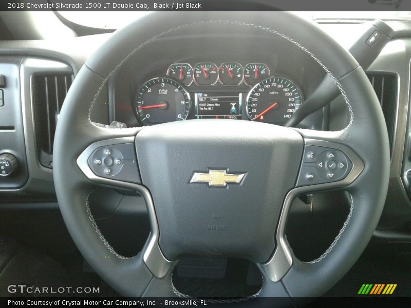 Black / Jet Black 2018 Chevrolet Silverado 1500 LT Double Cab