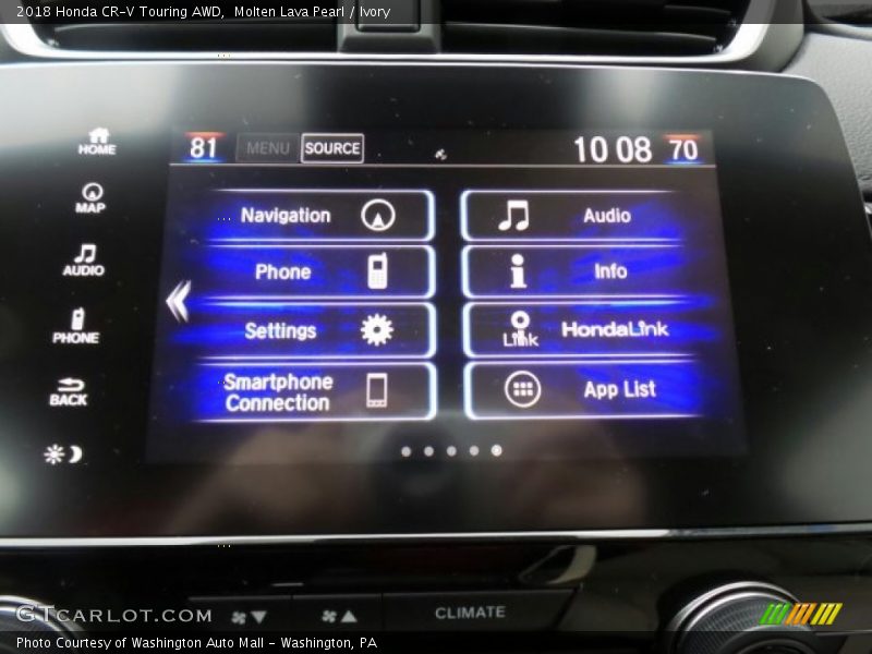 Molten Lava Pearl / Ivory 2018 Honda CR-V Touring AWD