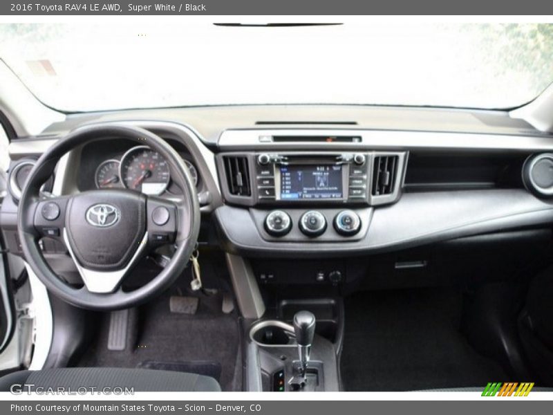 Super White / Black 2016 Toyota RAV4 LE AWD