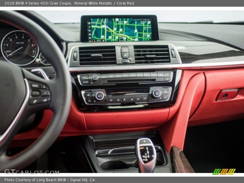 Mineral White Metallic / Coral Red 2018 BMW 4 Series 430i Gran Coupe