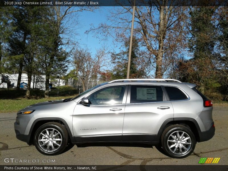 Billet Silver Metallic / Black 2018 Jeep Cherokee Limited