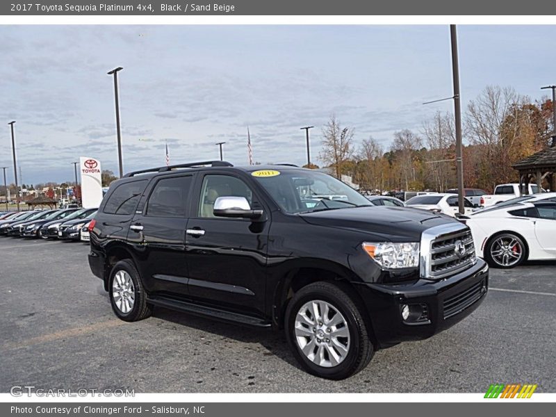 Black / Sand Beige 2017 Toyota Sequoia Platinum 4x4
