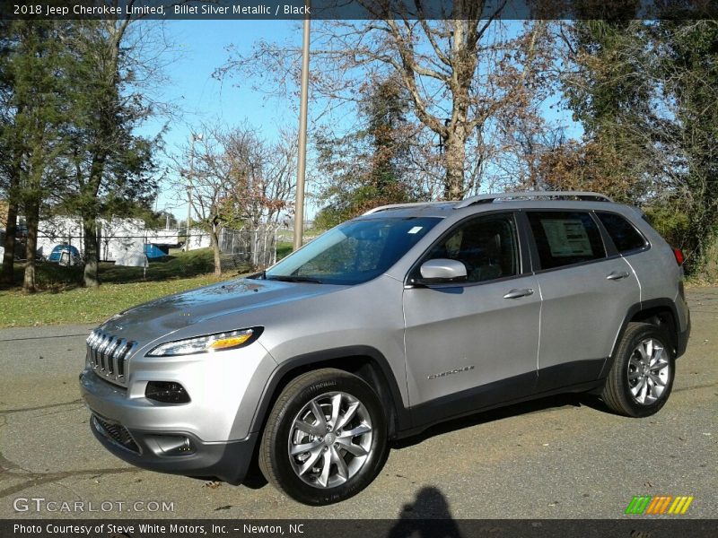 Billet Silver Metallic / Black 2018 Jeep Cherokee Limited