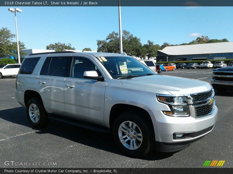Silver Ice Metallic / Jet Black 2018 Chevrolet Tahoe LT