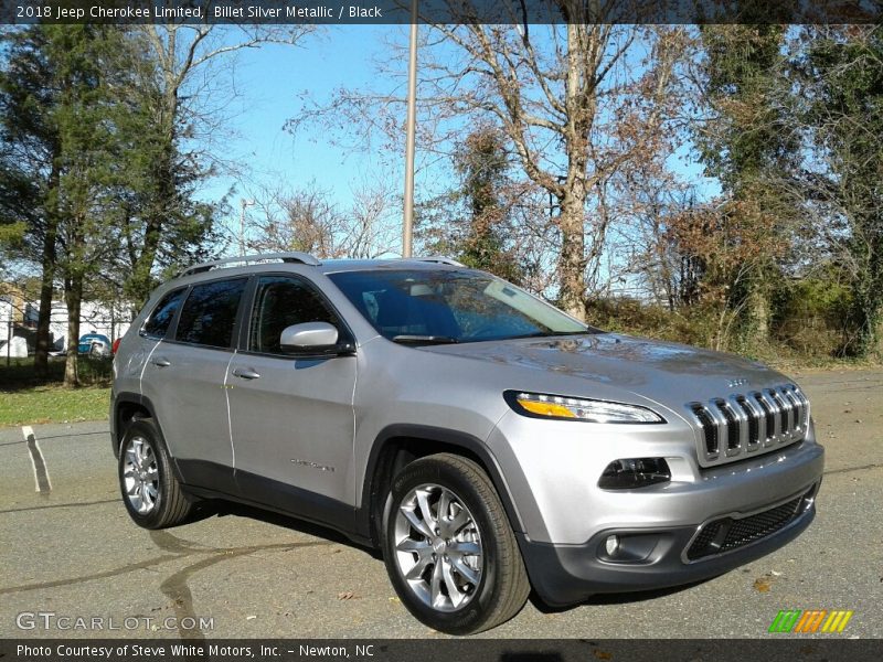 Billet Silver Metallic / Black 2018 Jeep Cherokee Limited