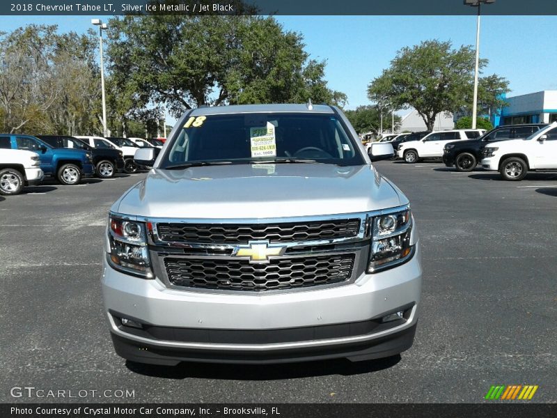 Silver Ice Metallic / Jet Black 2018 Chevrolet Tahoe LT