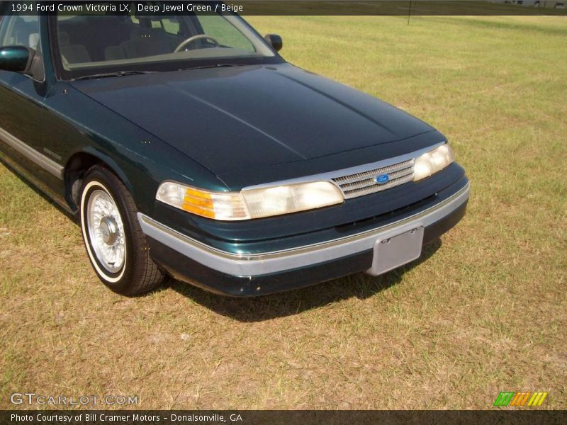 Deep Jewel Green / Beige 1994 Ford Crown Victoria LX