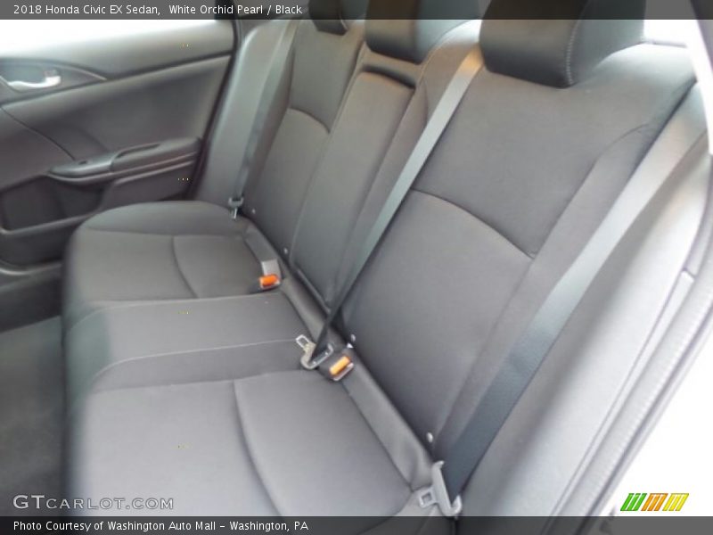 White Orchid Pearl / Black 2018 Honda Civic EX Sedan