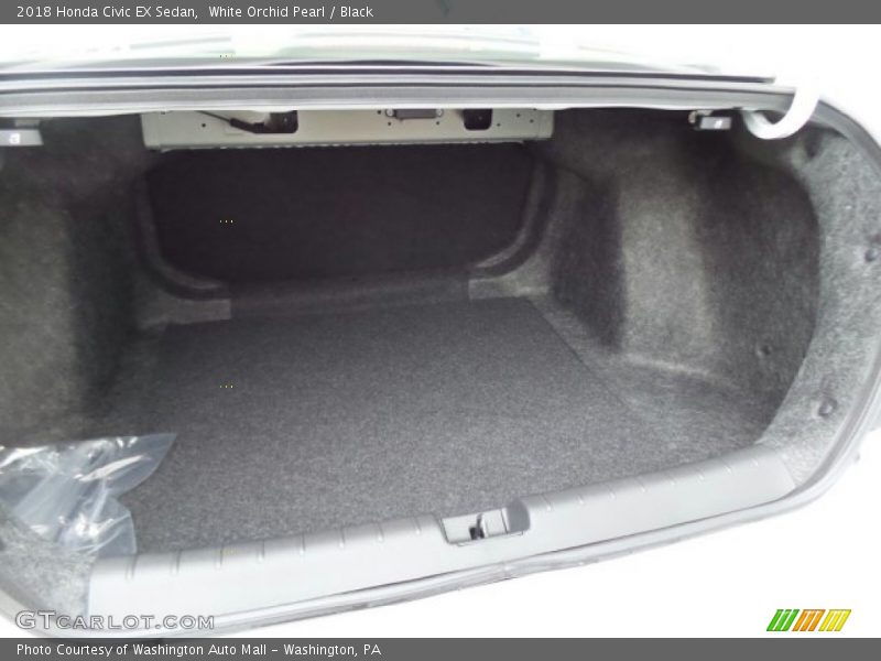 White Orchid Pearl / Black 2018 Honda Civic EX Sedan