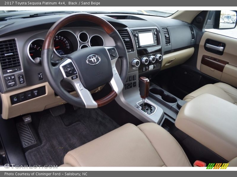 Black / Sand Beige 2017 Toyota Sequoia Platinum 4x4