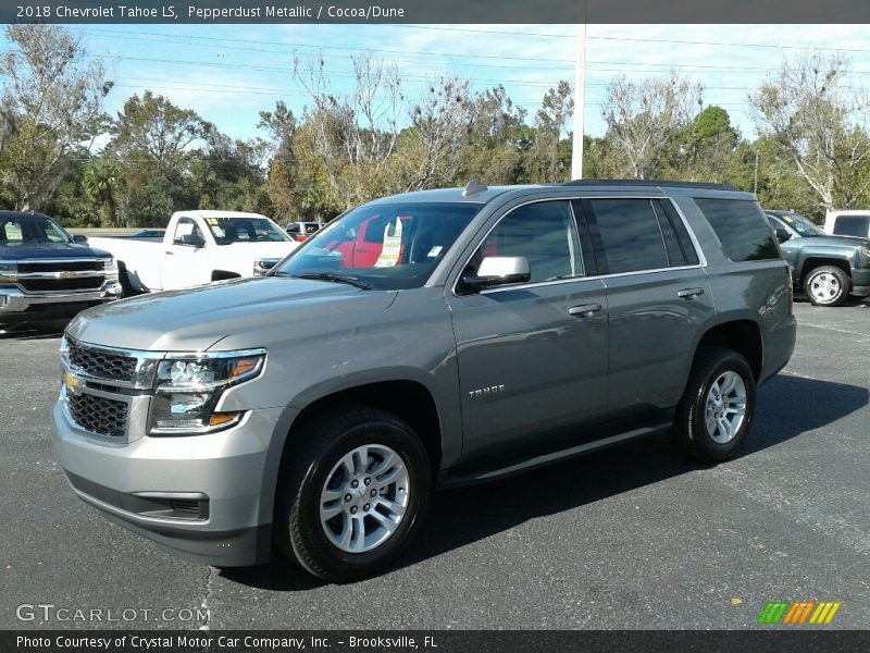 Pepperdust Metallic / Cocoa/Dune 2018 Chevrolet Tahoe LS