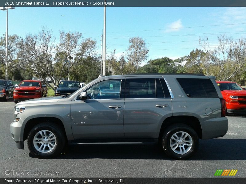 Pepperdust Metallic / Cocoa/Dune 2018 Chevrolet Tahoe LS