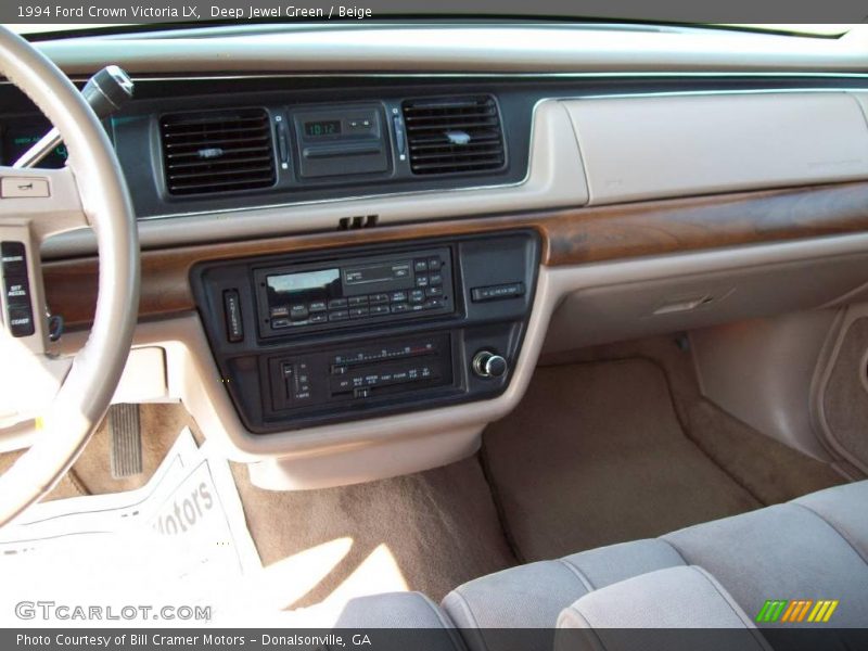 Deep Jewel Green / Beige 1994 Ford Crown Victoria LX