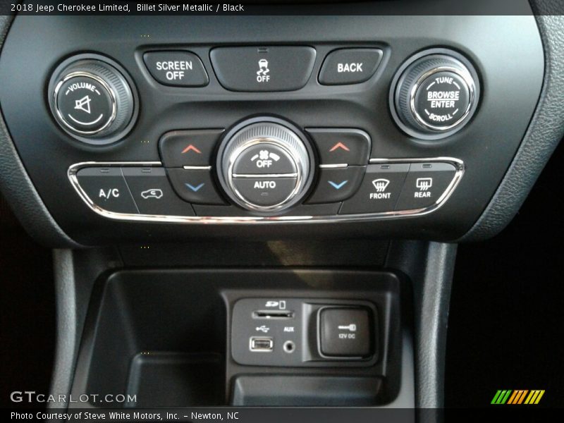 Billet Silver Metallic / Black 2018 Jeep Cherokee Limited