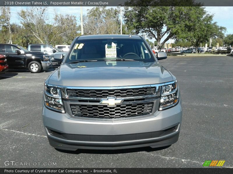 Pepperdust Metallic / Cocoa/Dune 2018 Chevrolet Tahoe LS