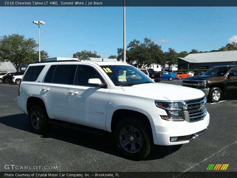 Summit White / Jet Black 2018 Chevrolet Tahoe LT 4WD