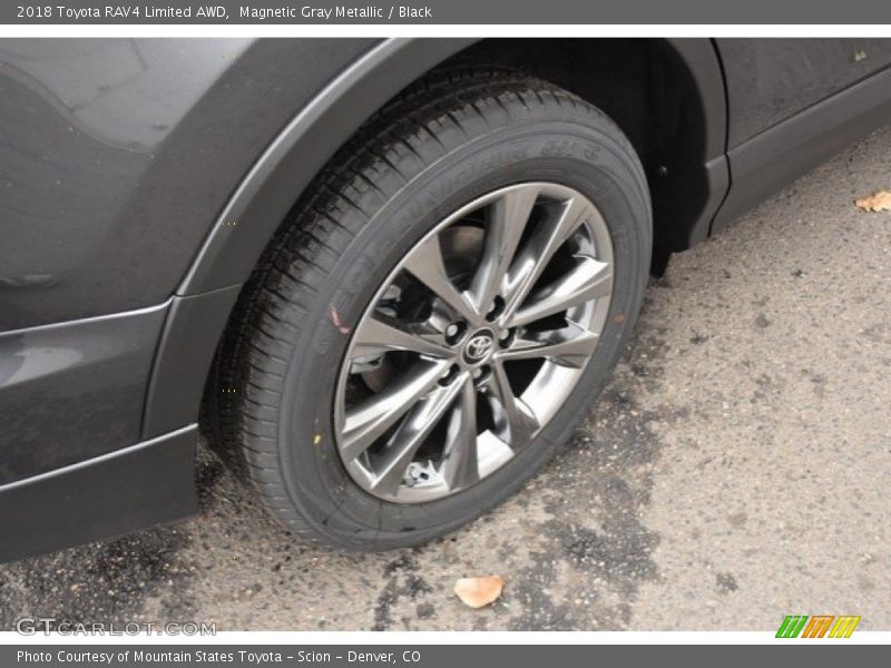 Magnetic Gray Metallic / Black 2018 Toyota RAV4 Limited AWD