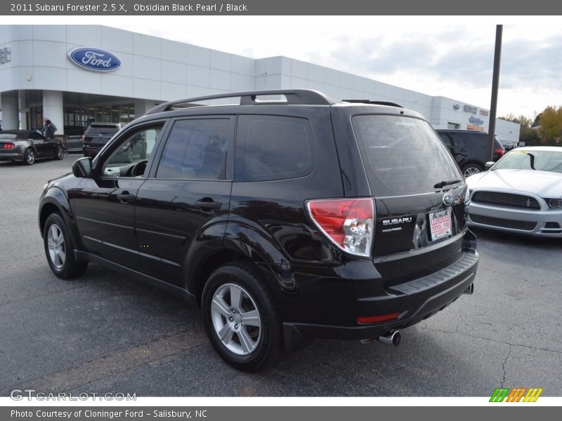 Obsidian Black Pearl / Black 2011 Subaru Forester 2.5 X