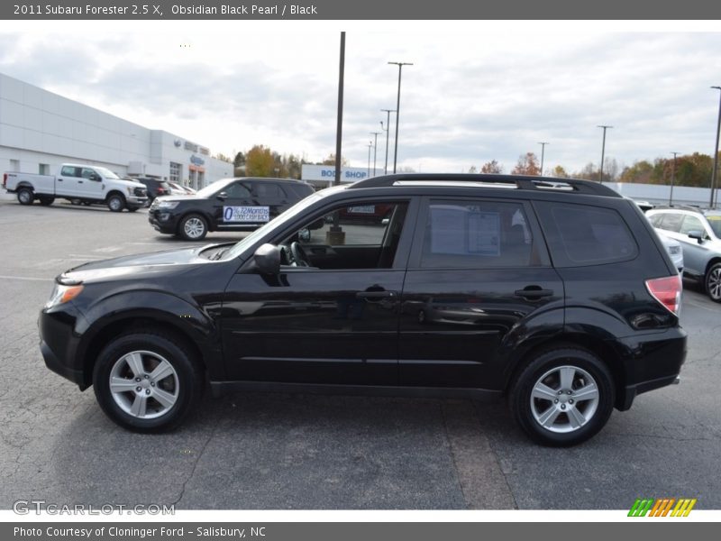 Obsidian Black Pearl / Black 2011 Subaru Forester 2.5 X