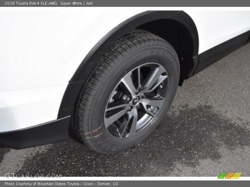 Super White / Ash 2018 Toyota RAV4 XLE AWD