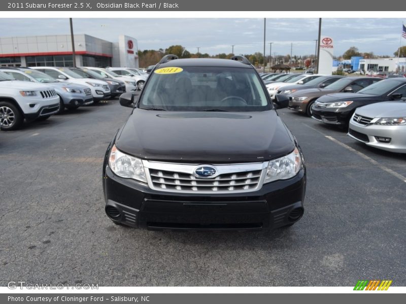 Obsidian Black Pearl / Black 2011 Subaru Forester 2.5 X