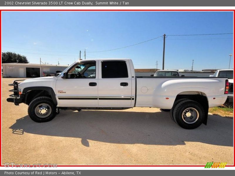 Summit White / Tan 2002 Chevrolet Silverado 3500 LT Crew Cab Dually